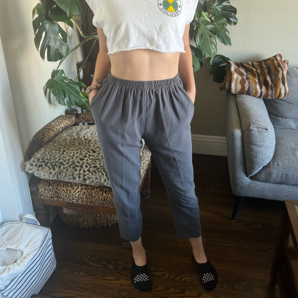 Casual Elast Waist WFH Trouser Pants